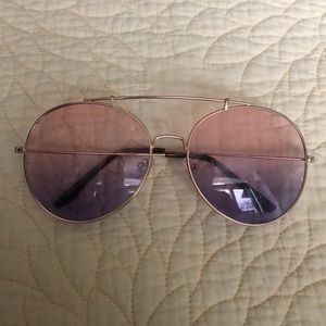 oversized ombré sunglasses